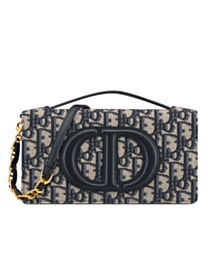 Christian Dior CD Signature Mini Bag Dark Blue