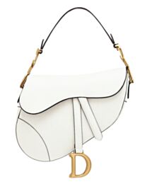 Christian Dior Saddle Calfskin Bag M0446 White