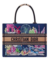 Christian Dior Book Tote Bag Blue