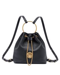 Chloe Small Bracelet Backpack In Grained Leather