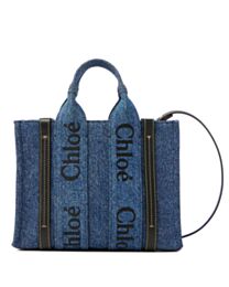 Chloe Small Woody Tote Bag Blue
