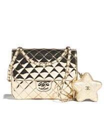 Chanel Backpack & Star Coin Purse AS4649 Golden