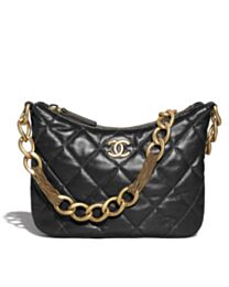 Chanel Hobo Handbag AS4220 Black