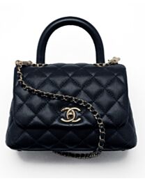 Chanel Flap Bag With Top Handle AS2215 Black