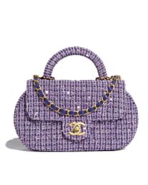 Chanel Small Bag With Top Handle AS4573 Purple