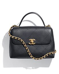 Chanel Large Flap Bag With Top Handle AS5467 Black