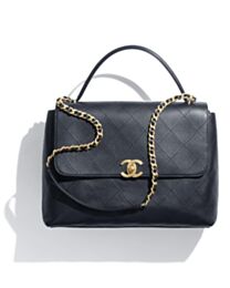 Chanel Maxi Flap Bag With Top Handle AS5543 Black