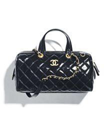 Chanel Large Bowling Bag Black