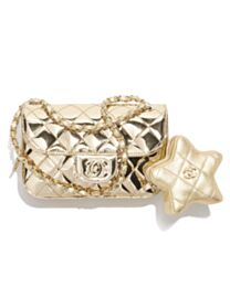 Chanel Mini Flap Bag & Star Coin Purse AS4646 Golden