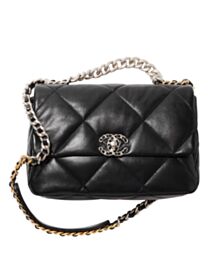 Chanel 19 Large Handbag AS1161 Black