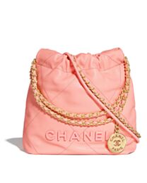 Chanel 22 Mini Handbag AS3980 Pink