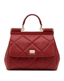 Dolce & Gabbana Medium Sicily Bag In Aria Matelasse Calfskin 