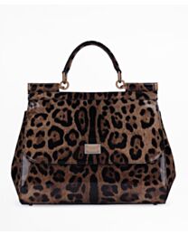 Dolce Gabbana Large Sicily Handbag Coffee