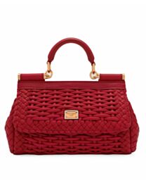 Dolce Gabbana Medium Sicily Handbag Red