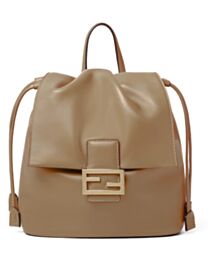 Fendi Cappuccino Leather Backpack 8BZ057