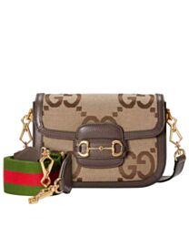 Gucci Horsebit 1955 jumbo GG Mini Bag 658574 Brown