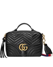Gucci GG Marmont matelasse top handle bag 498100 