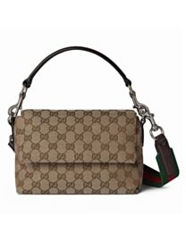 Gucci GG Canvas Small Crossbody 821617 Coffee