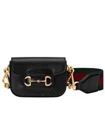 Gucci Horsebit 1955 Strap Wallet 699760 Black