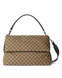 Gucci GG Canvas Large Crossbody Bag 821616 Coffee