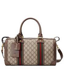 Gucci GG Webbing Small Travel Bag 645017 Dark Coffee