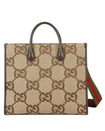 Gucci Tote bag with jumbo GG 678839 Dark Coffee