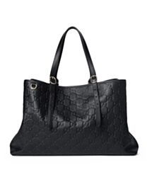 Gucci GG Emblem Large Tote Bag 815213 Black