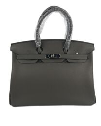 Hermes Birkin 35 Bag Togo Leather Gray