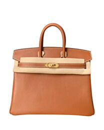 Hermes Birkin 25 Swift Leather Light Coffee