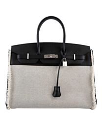 Hermes Birkin 35 Fray Bag Black