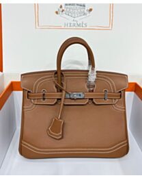 Hermes Birkin Ghillies 30 In Tadelakt Leather Handbag