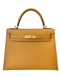 Hermes Kelly Bag 28 Togo Leather Apricot