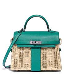 Hermes Kelly Picnic Mini Osier / Swift Vert Verone 