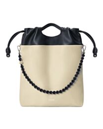 Loewe Flamenco Two-Tone Leather Tote Cream