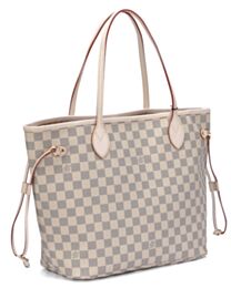 Louis Vuitton damier azur canvas neverfull MM N51107 White