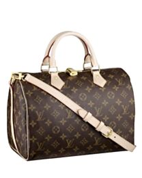 Louis Vuitton monogram speedy M40391 Brown