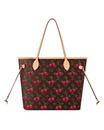 Louis Vuitton x Takashi Murakami Neverfull MM Cherry M13263 Brown