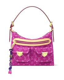 Louis Vuitton Baggy Monogram Denim M28266 Peachblow
