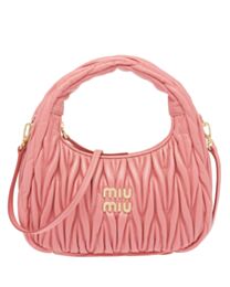 Miu Miu Wander Matelasse Nappa Leather Mini Hobo Bag 