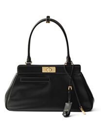 Prada Medium Leather Tote Bag 1BG569 Black