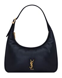 Saint Laurent Calypso Mini Hobo In Plunged Lambskin 791484 Black