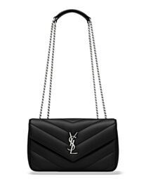 Saint Laurent LOULOU Small Quilted Lambskin Handbag Black