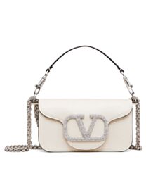 Valentino Loco Small Shoulder Bag With Jewel Logo 