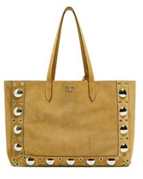 Valentino Garavani Nellcote Large Suede Shopping Bag Coffee