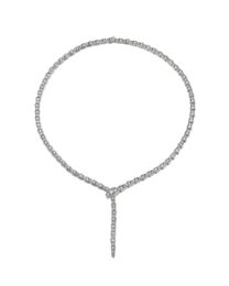Bvlgari Women's Serpenti Viper Necklace Silver