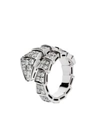 Bvlgari Women's Serpenti Viper Ring Silver