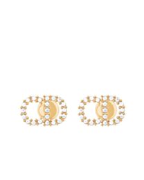 Christian Dior Women's Clair D Lune Earrings Golden