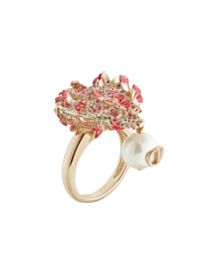 Christian Dior Women's Le Cur des Papillons Ring Red