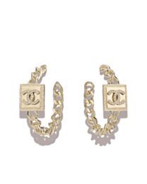 Chanel Women's Hoop Earrings ABA230 Golden