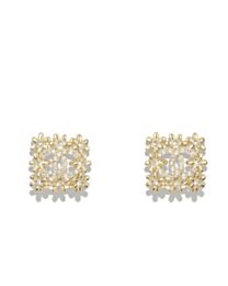 Chanel Women's Stud Earrings ABB346 Golden